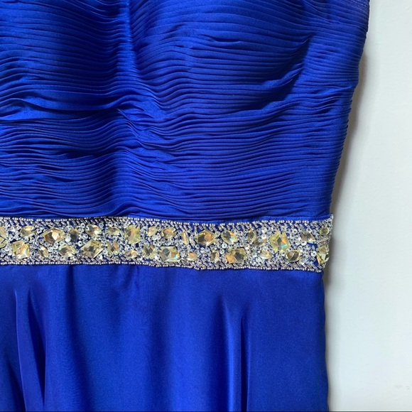 SHERRI HILL Royal Blue Formal Gown - Picture 6 of 13